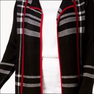 Plaid Duster Cardigan sweater